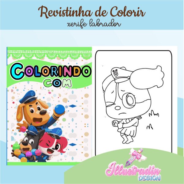 REVISTINHA DE COLORIR - XERIFE LABRADOR - Image 2