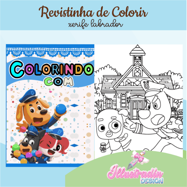 REVISTINHA DE COLORIR - XERIFE LABRADOR - Image 3